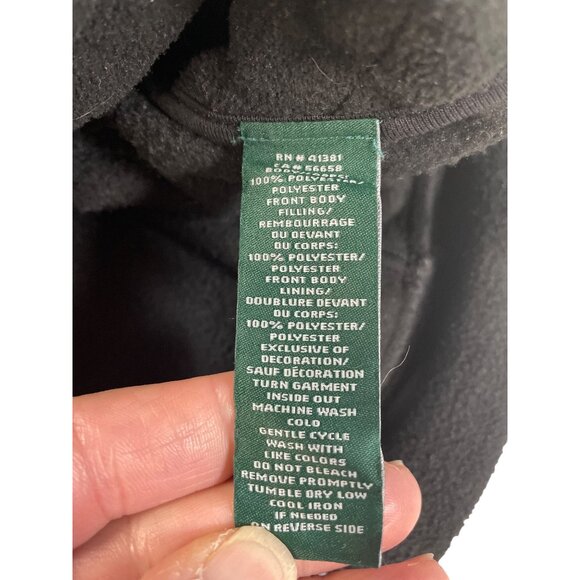 Lauren Ralph Lauren Womens Black Red Diamond Quilted Zip Fleece Jacket Sz 3X SKU - Picture 10 of 16